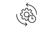 Cog and Clock Icon